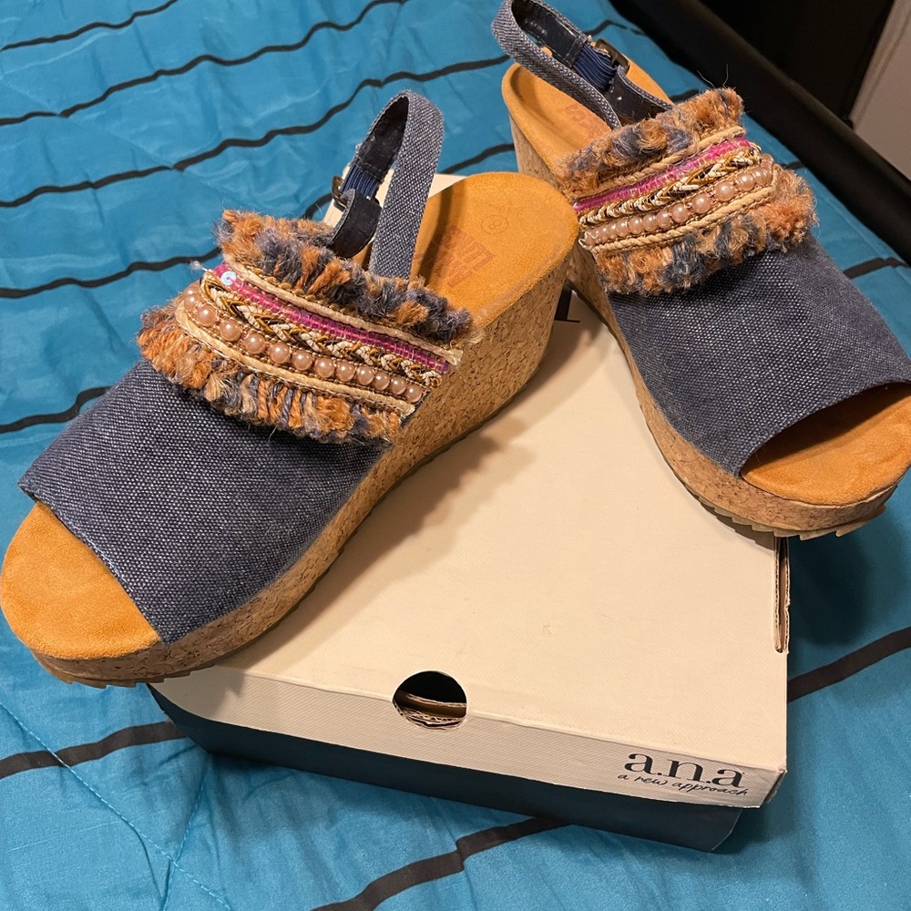 Blue shoes